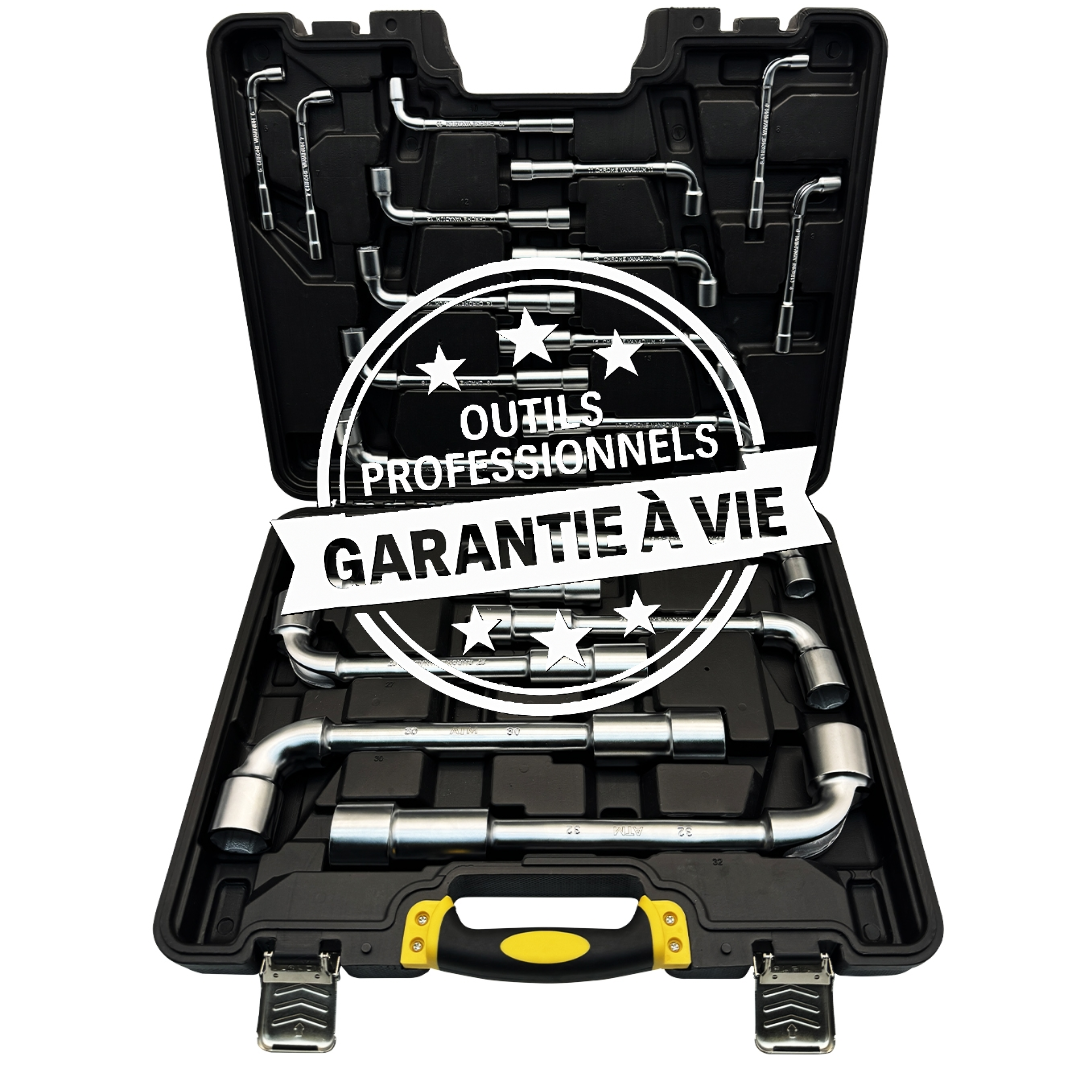 Coffret clé à pipe 19pcs